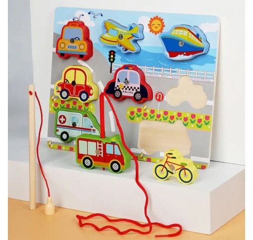 Puzzle Aimanté À Enfiler sur les Transports - Jeux éducatifs | Edunova