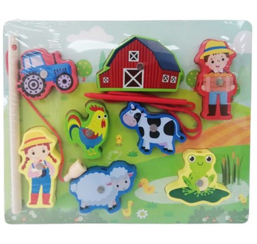 Puzzle Aimanté À Enfiler sur la Ferme - Jeux éducatifs | Edunova
