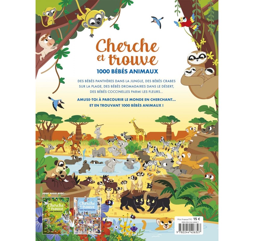 Cherche et Trouve 1000 Bébés Animaux | Edunova Maroc