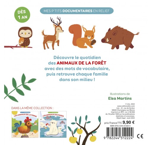 Mes P'tits Documentaires en Relief - les Animaux de la...
