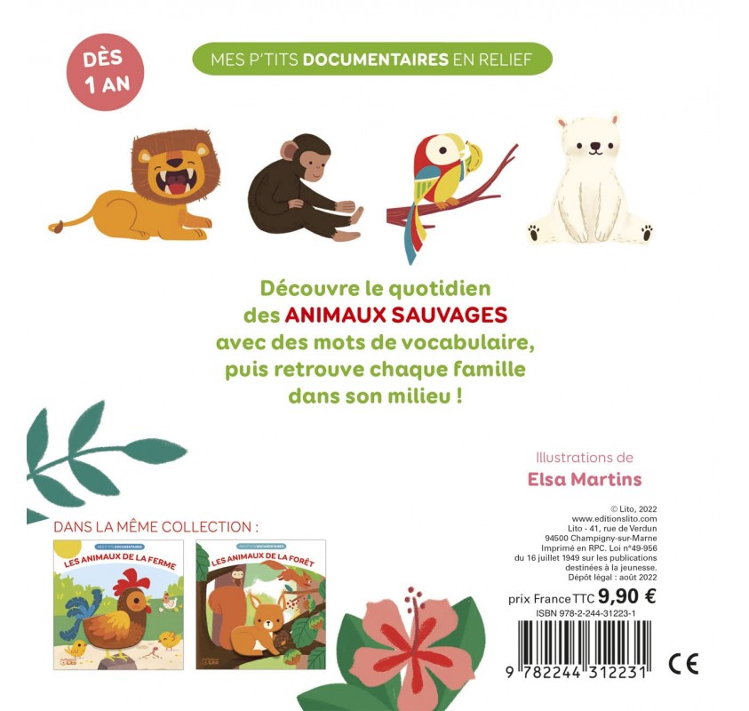 Mes P'tits Documentaires en Relief - les Animaux...