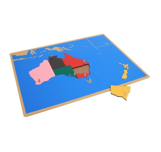 Puzzle Carte Océanie en Bois | Edunova Maroc