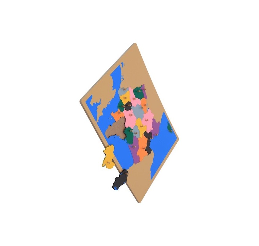 Puzzle Carte France en Bois | Edunova Maroc
