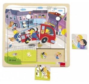 PUZZLE CAMION DE POMPIERS -...