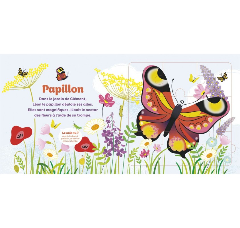 Les Animaux du Jardin: 5 Puzzles, 9 Pièces | Edunova Maroc
