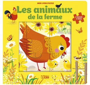 Les Animaux de la Ferme: 5 Puzzles, 9 Pièces - Livres et histoires | Edunova