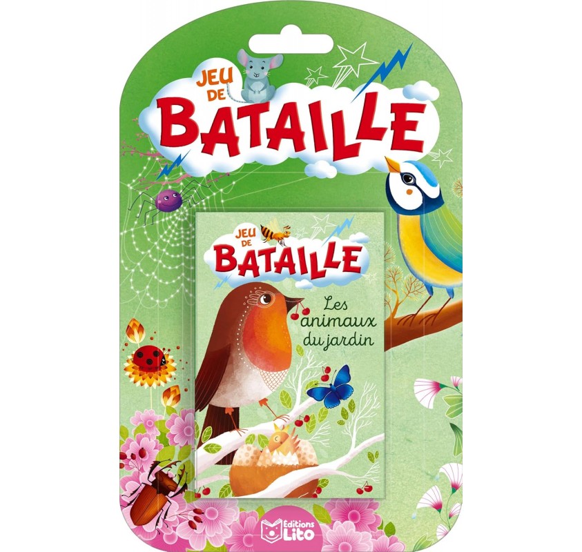 Jeu de Bataille : les Animaux du Jardin - Jeux éducatifs | Edunova