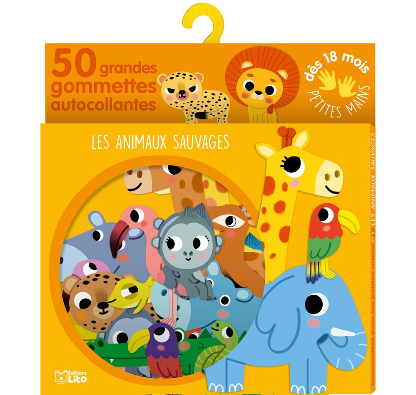 Gommettes : les Animaux Sauvages - Jeux éducatifs | Edunova