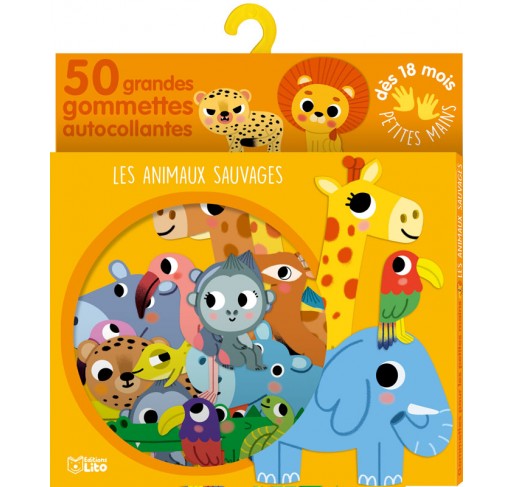 Gommettes : les Animaux Sauvages - Jeux éducatifs | Edunova