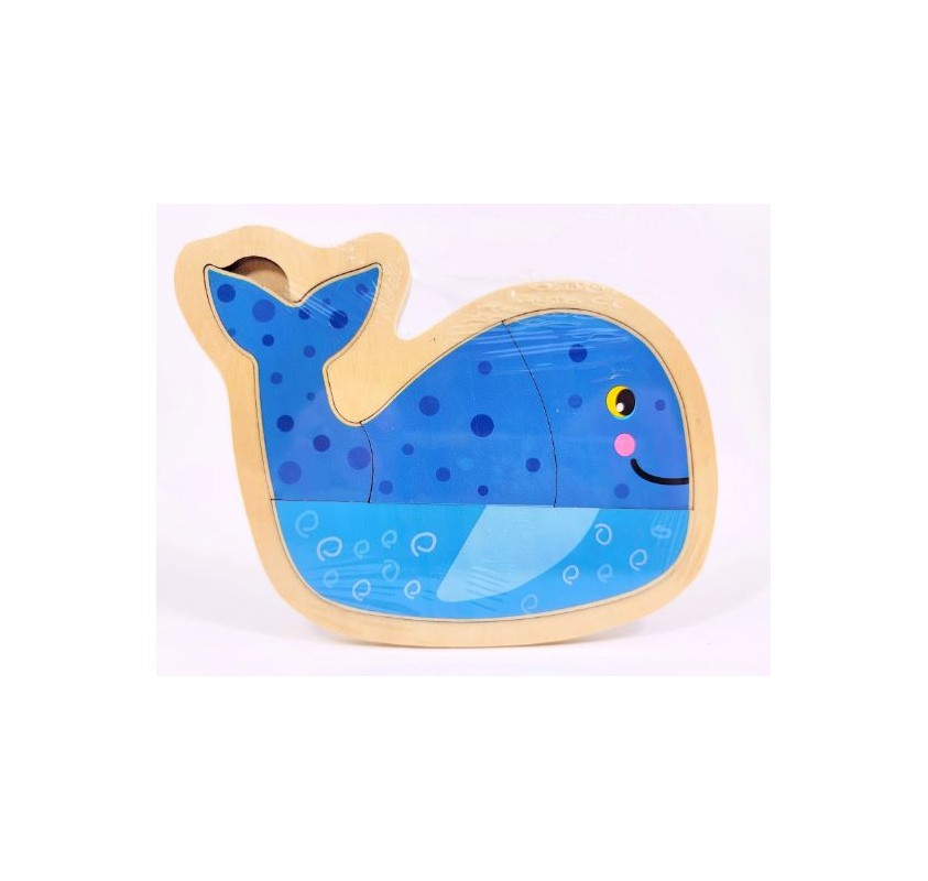 Puzzle Baleine en Bois - Jeux éducatifs | Edunova