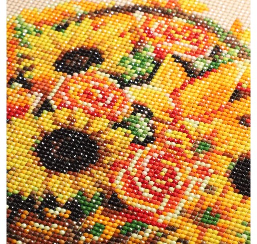 Peinture de Diamants 5d : Bouquet de Fleurs (30x30 Cm) - Arts créatifs | Edunova