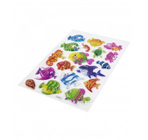 Stickers Animaux de la Vie Marine 3d - 16 Cm X 28 Cm - Arts créatifs | Edunova 2