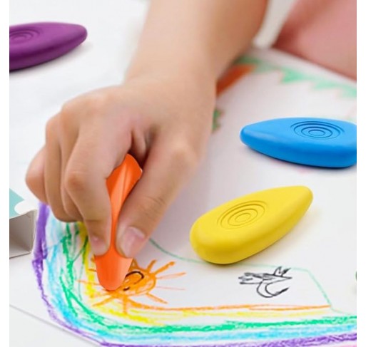 Ensemble de 24 Crayons de Cire en Forme de Goutte | Edunova