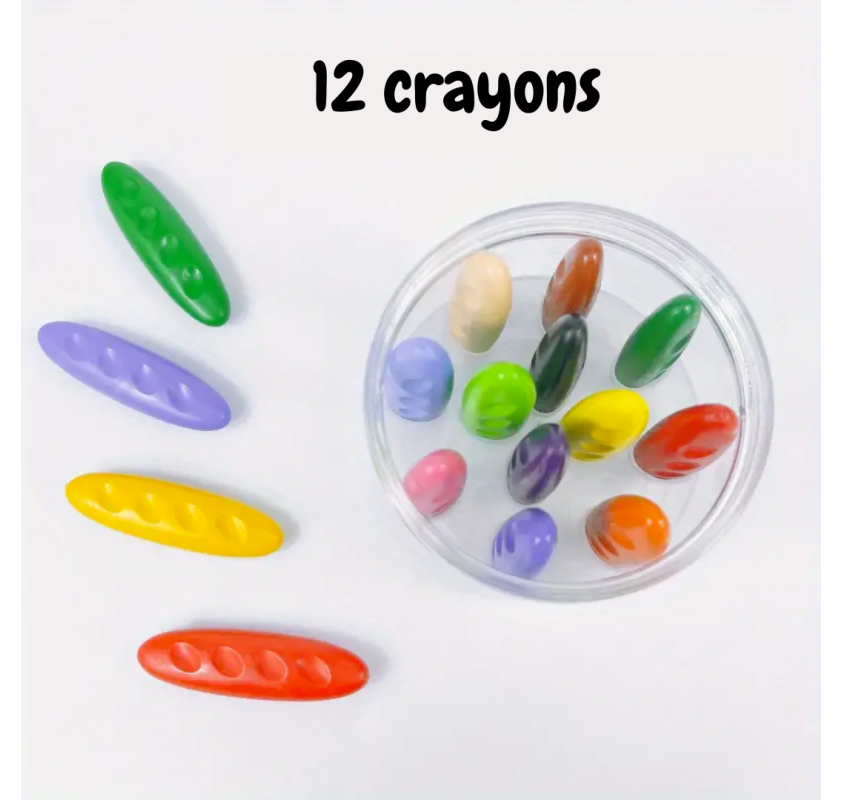 12 Crayons de Cire Cacahuete - Arts créatifs | Edunova