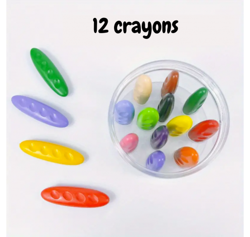 12 Crayons de Cire Cacahuete - Arts créatifs | Edunova