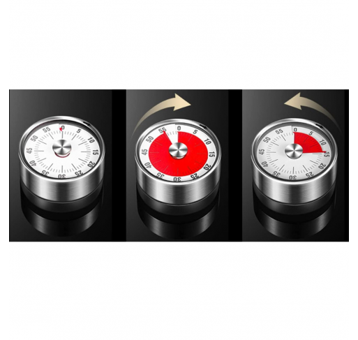 Time Timer Visuel Magnetique avec Dos Aimant et Alarme |...