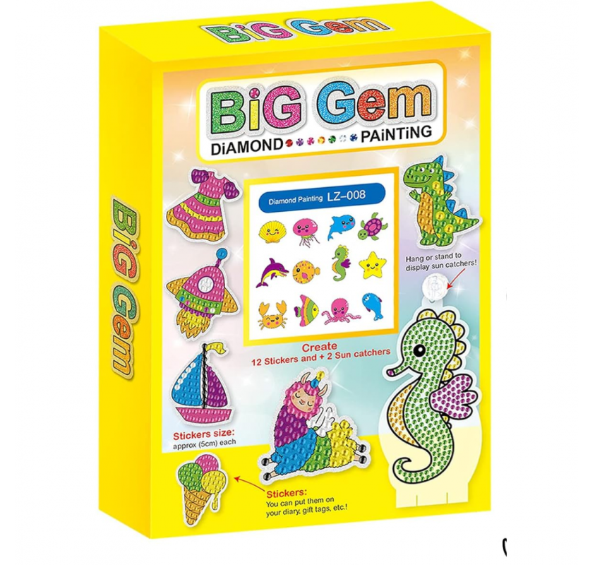 Kits de Peinture Diamant Big Gem (la Mer) - Arts créatifs | Edunova