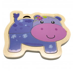 PUZZLE EN BOIS HIPPOPOTAME