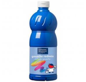 Peinture Gouache Bleu Lefranc Bourgeois 1l - Arts créatifs | Edunova