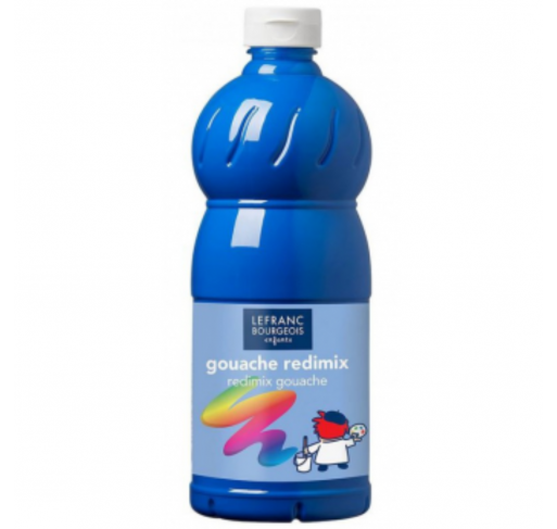 Peinture Gouache Bleu Lefranc Bourgeois 1l - Arts créatifs | Edunova