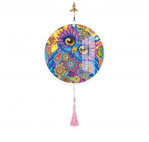Peinture de Diamants Cadre Rond : Hibou2 - Arts créatifs | Edunova