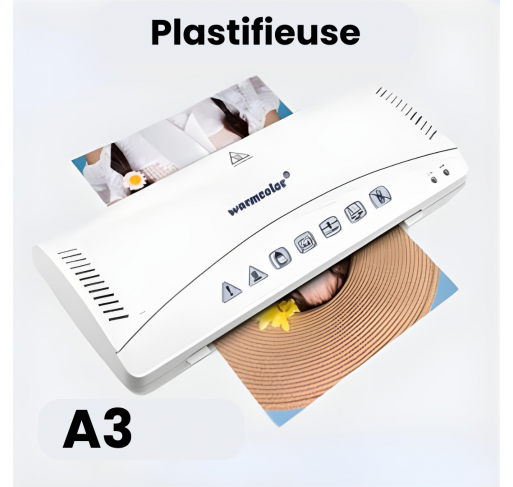 Plastifieuse A3 Warmcolor | Edunova Maroc