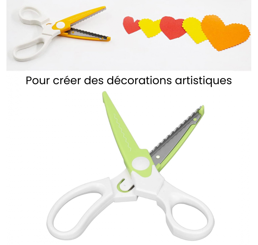 Ciseaux pour Loisirs Creatifs 5 Lames Interchangeables |...