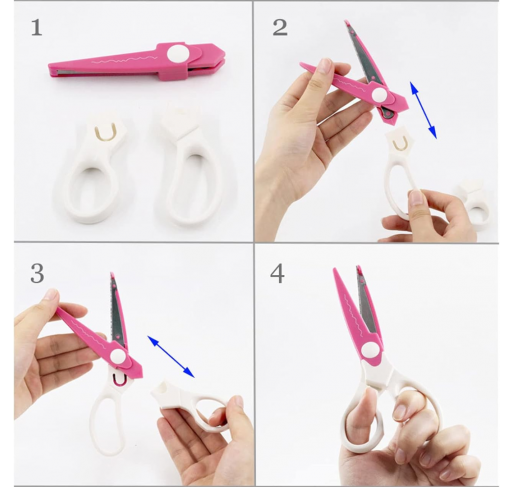 Ciseaux pour Loisirs Creatifs 5 Lames Interchangeables |...