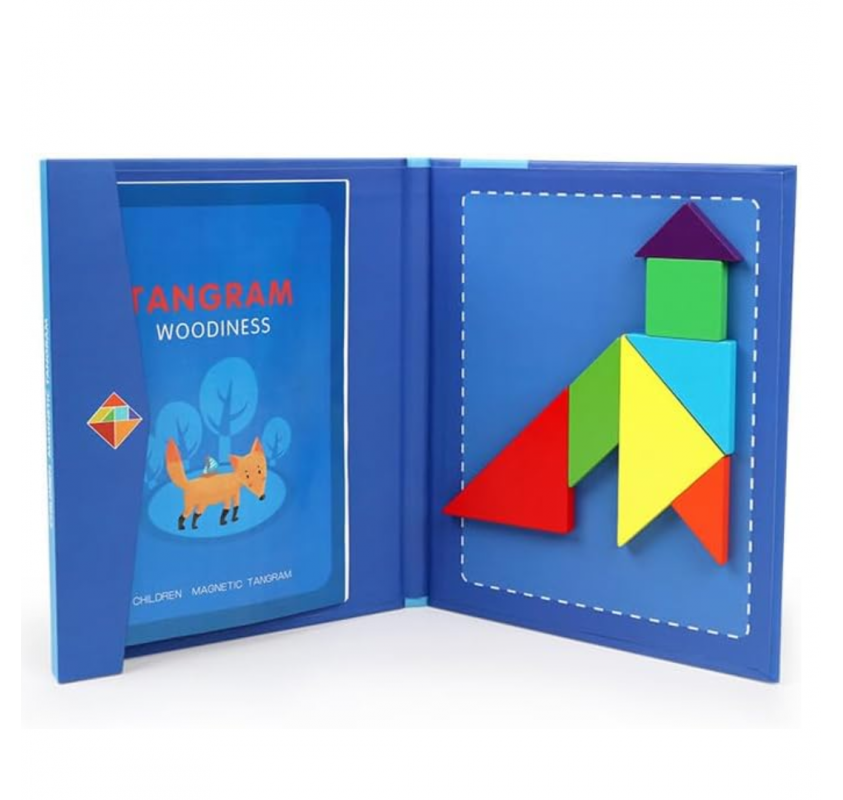 Livre Puzzle Magnétique 3d pour Enfants - Tangram | Edunova