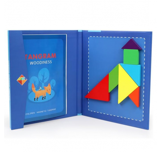 Livre Puzzle Magnétique 3d pour Enfants - Tangram | Edunova