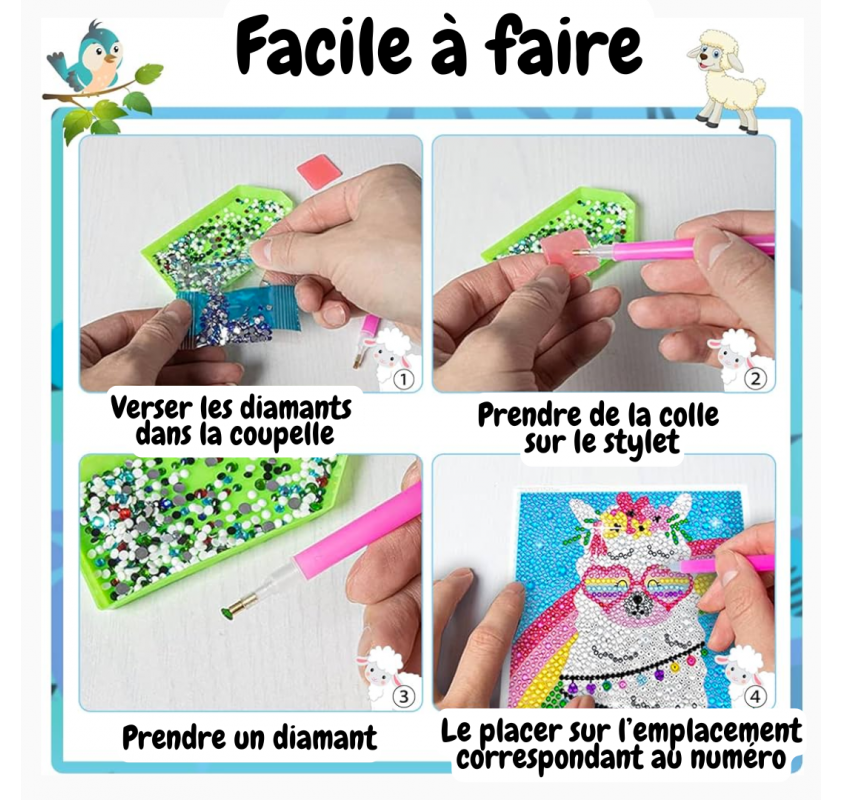 Peinture Diamant 5d : Chat (20x20CM) | Edunova Maroc