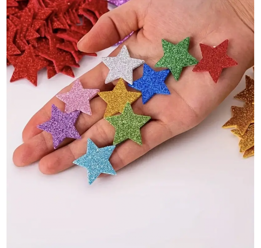 Papier Mousse Pailletté A4 - 10 Couleurs | Edunova Maroc