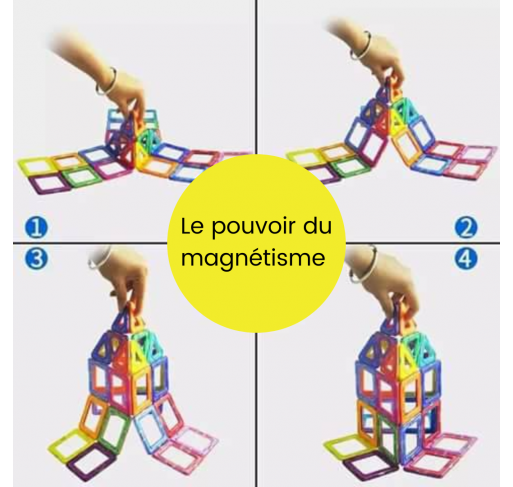 Jeu de Construction Magnetique Magkiss Mini 56 Pieces |...