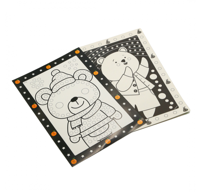 Kit Créatif Posters + Gommettes- Ours | Edunova Maroc
