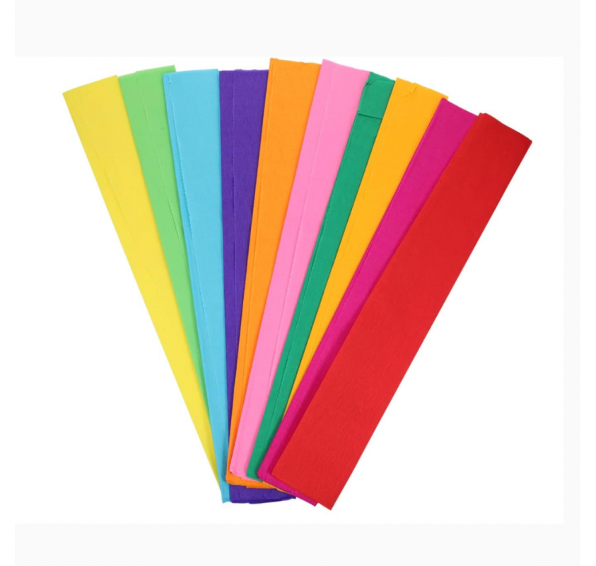 Papiers Crépons Multicolores - Arts créatifs | Edunova