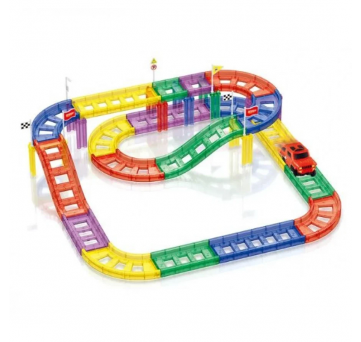 Circuit de Course Automobile Magnetique 47 Pièces | Edunova