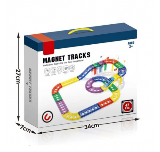 Circuit de Course Automobile Magnetique 47 Pièces - Jeux éducatifs | Edunova