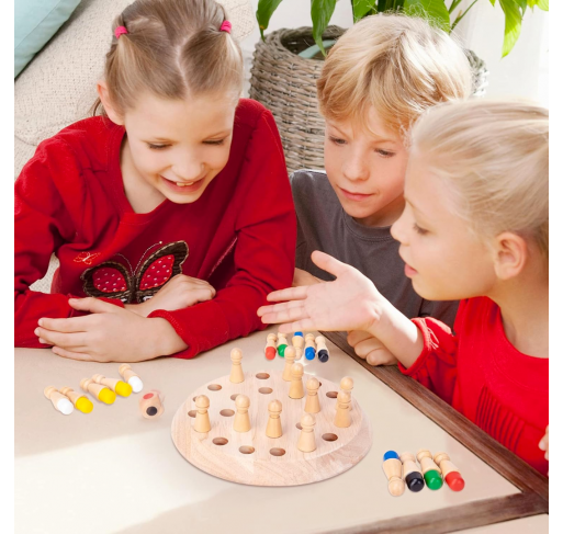 Jeu D'échecs et Mémory en Bois | Edunova Maroc