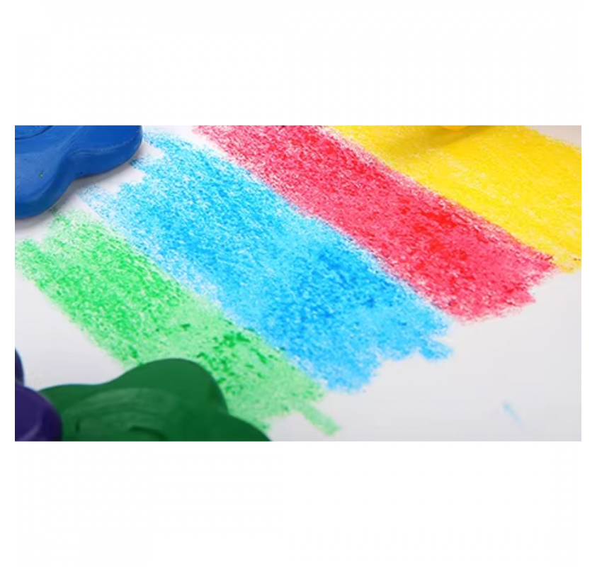 12 Crayons de Cire en Forme de Fleur | Edunova Maroc