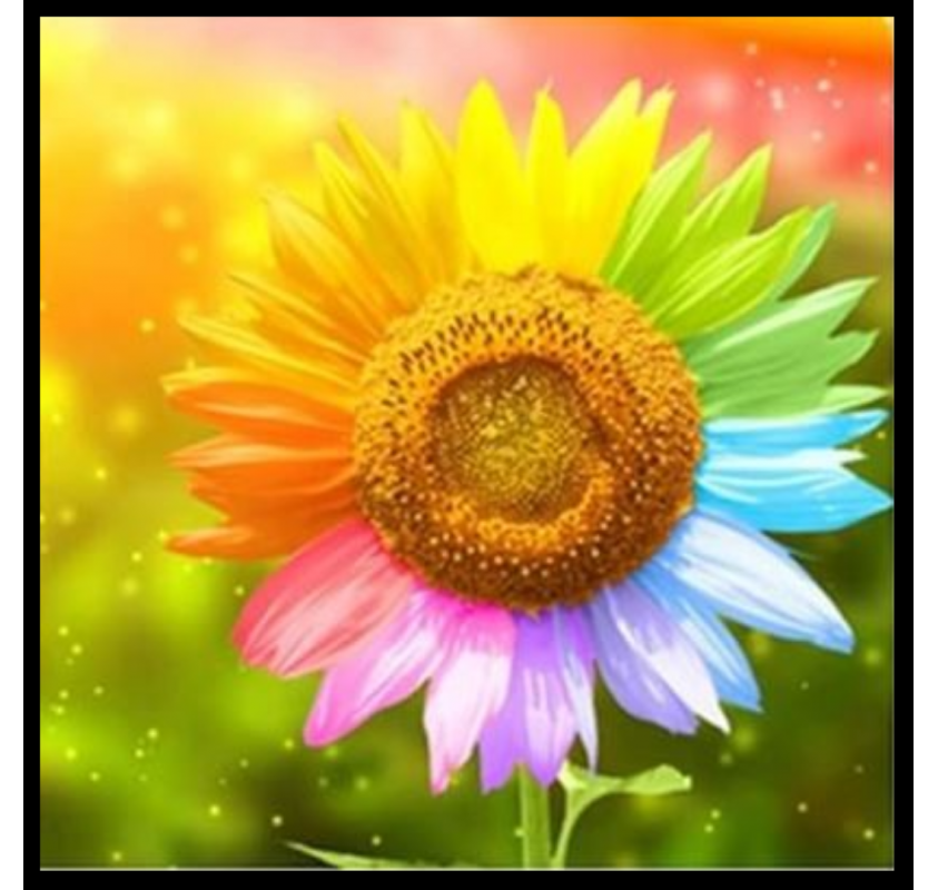 Peinture de Diamants 5d : Tournesol (30x30 Cm) - Arts créatifs | Edunova