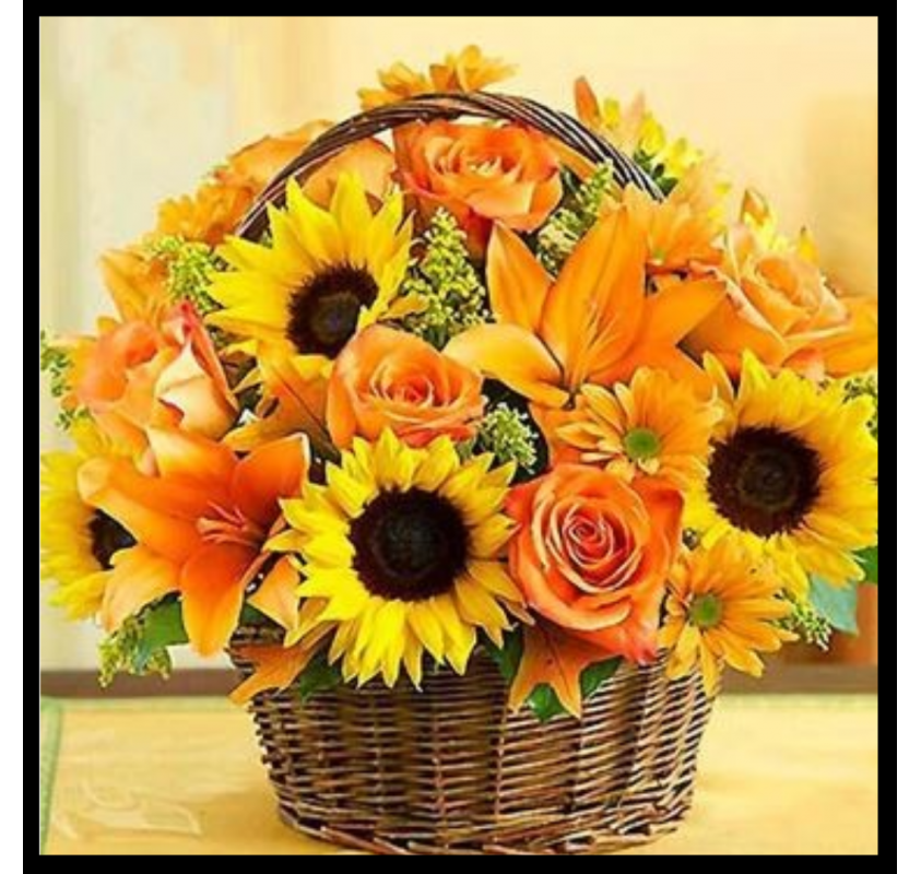 Peinture de Diamants 5d : Bouquet de Fleurs (30x30 Cm) |...