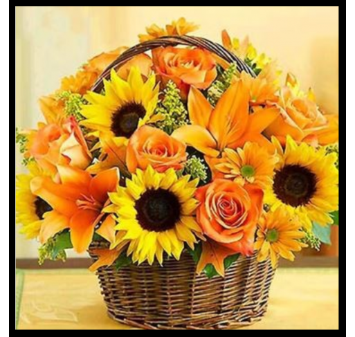 Peinture de Diamants 5d : Bouquet de Fleurs (30x30 Cm) |...