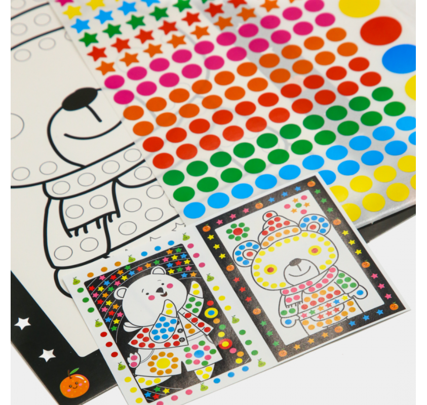 Kit Créatif Posters + Gommettes- Ours | Edunova Maroc