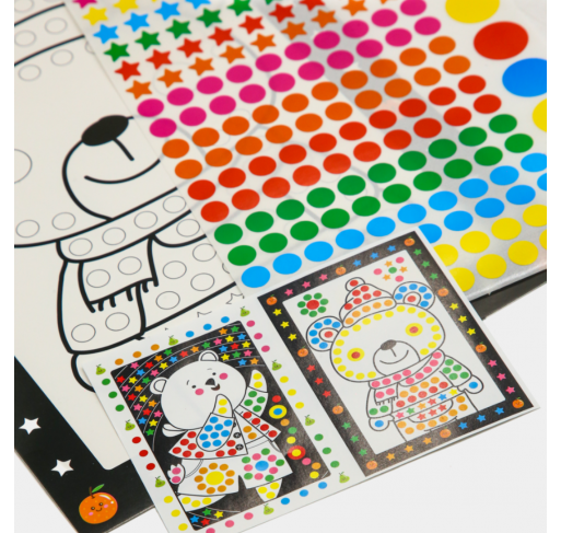 Kit Créatif Posters + Gommettes- Ours | Edunova Maroc