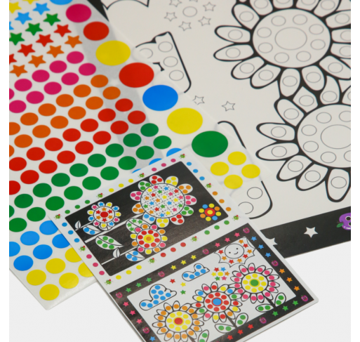 Kit Créatif Posters + Gommettes- Fleurs | Edunova Maroc