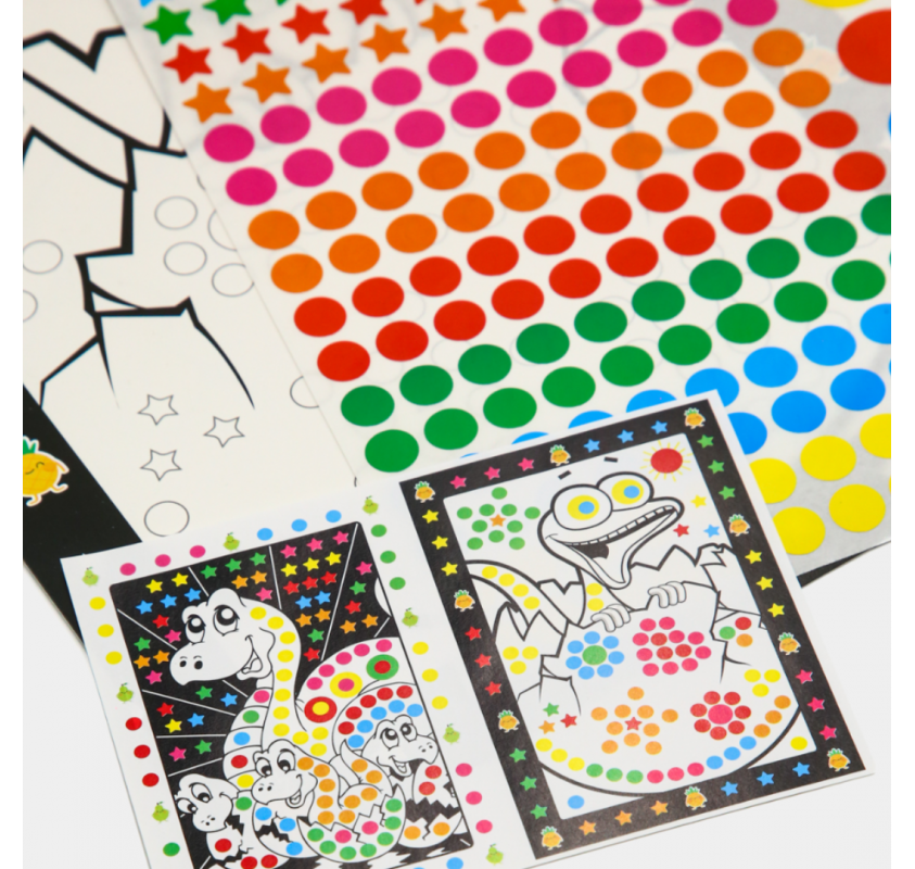 Kit Créatif Posters + Gommettes- Dinosaures | Edunova Maroc