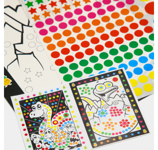 Kit Créatif Posters + Gommettes- Dinosaures | Edunova Maroc