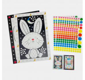 Kit Créatif Posters + Gommettes- Lapins - Arts créatifs | Edunova