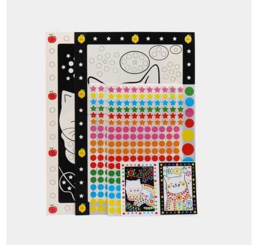 Kit Créatif Posters + Gommettes- Chats | Edunova Maroc