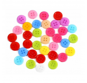 Lot de 40 Boutons Multicolores 17mm - Matériel Montessori | Edunova